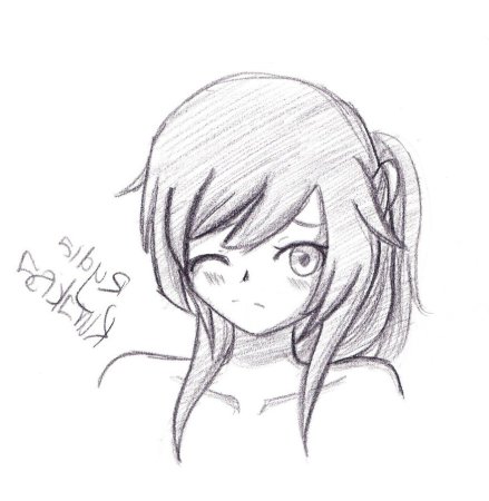 Рисунки для срисовки аниме легкие