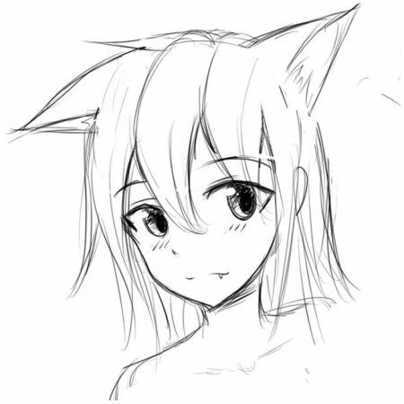 Аниме карандашом для начинающих легкие