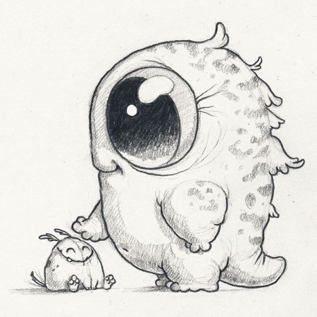 Монстрики для срисовки