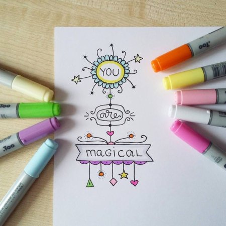 Идеи для рисования легкие для начинающих фломастером