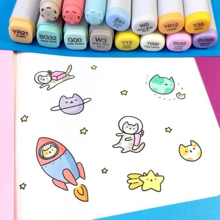 Рисунки фломастерами легкие