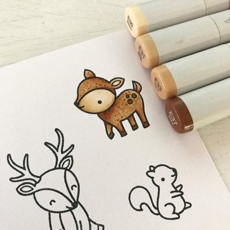 Рисунки маркерами для начинающих