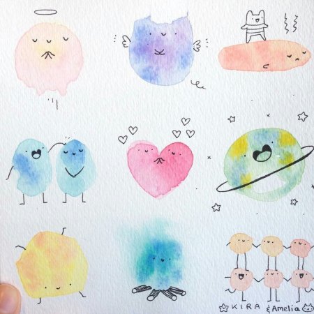 Яркие рисунки для скетчбука легкие