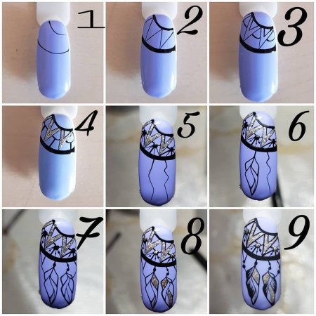 Узоры на ногтях для начинающих