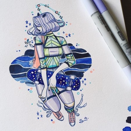 Рисунки маркерами для начинающих