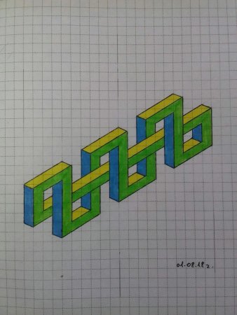 Фигуры по клеточкам в тетради