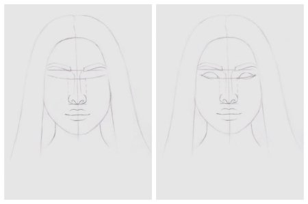 Поэтапное рисование портрета