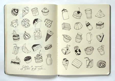 Рисунки для блокнота легкие