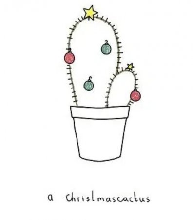 Маленькие новогодние рисунки для срисовки карандашом