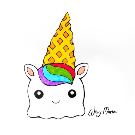 Маленькие рисунки Единорожки для срисовки