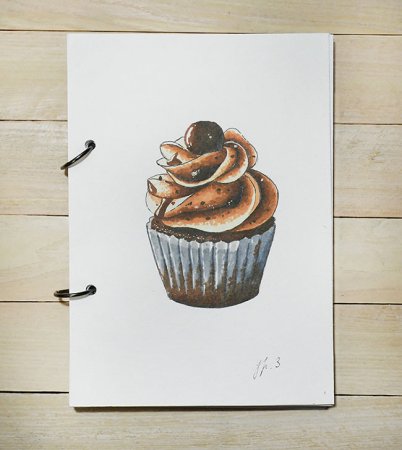 Рисунки для срисовки в скетчбук еда