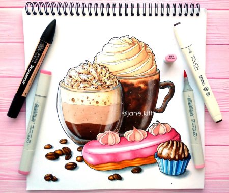 Легкая еда для срисовки