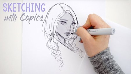 Скетчинг девушки для начинающих