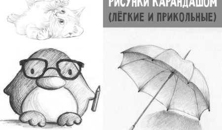 Рисунки карандашом прикольные