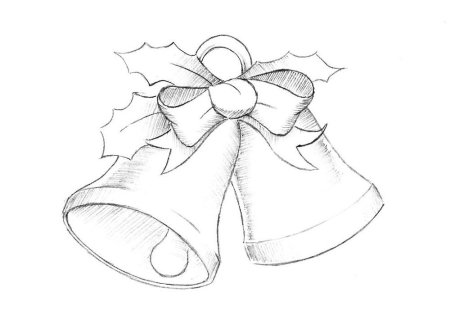 Рисунок на тему Рождество легкий