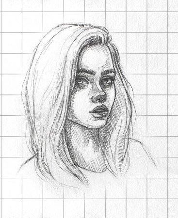 Портретный рисунок карандашом