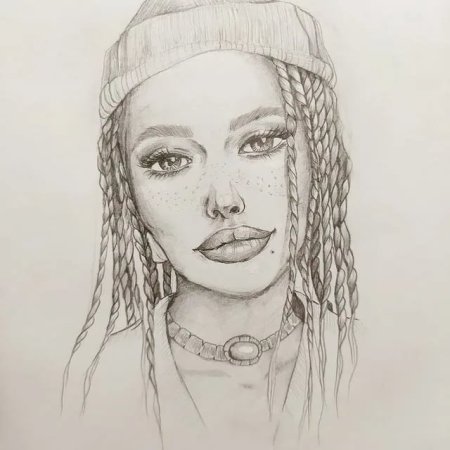 Рисунок ИНСТАСАМКИ карандашом