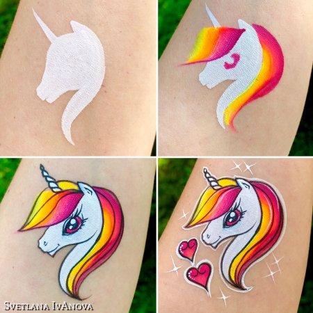 Бабочка аквагрим легкий