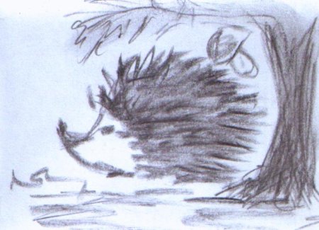 Рисование углем для детей