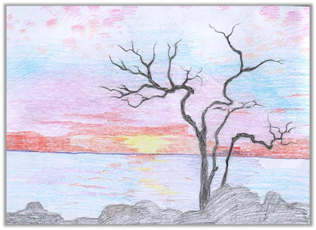 Рисунки для срисовки природа