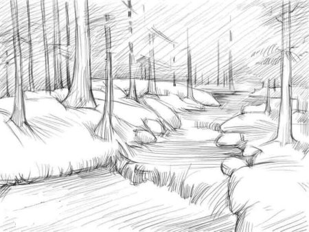 Рисунок на тему природа