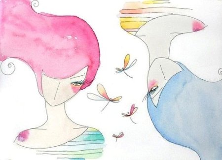 Рисунки акварелью