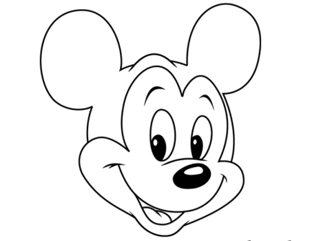 Микки Маус рисунок карандашом