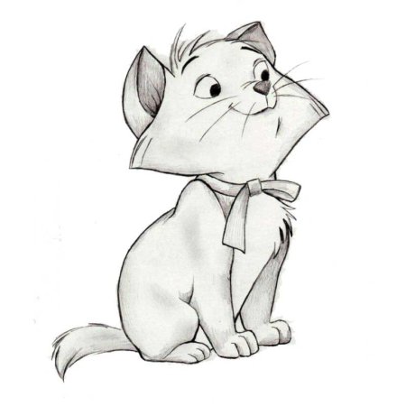 Котик карандашом