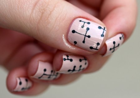 Новогодний маникюр лёгкий для новичков