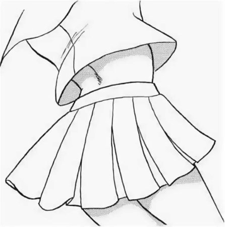 Юбка рисунок для срисовки