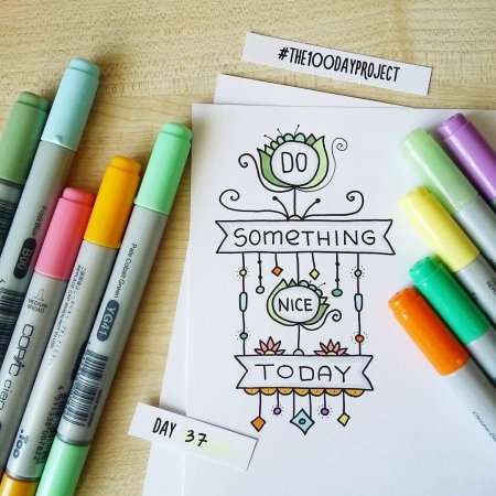 Рисунки спиртовыми маркерами