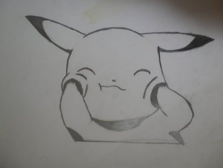 Пикачу простым карандашом