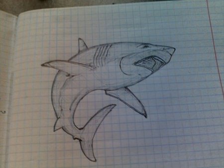 Рисунки карандашом в тетради