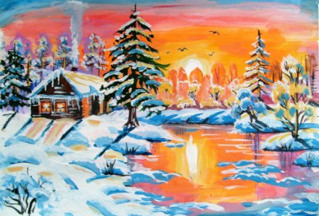 Рисование гуашью