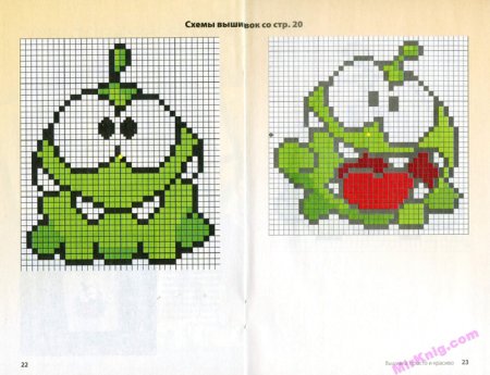 Лёгкие схемы для вышивки крестиком