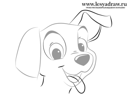 Щенок рисунок карандашом