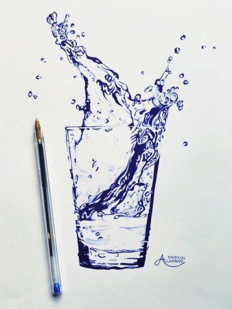 Рисунок ручкой для начинающих