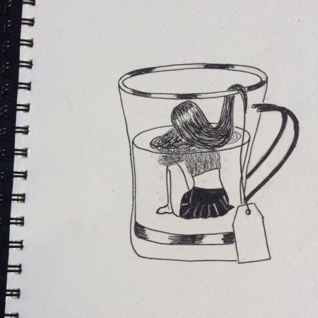 Грустные рисунки для скетчбука