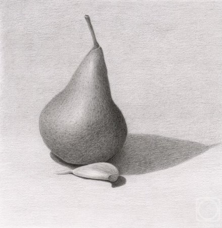 Груша карандашом штриховка