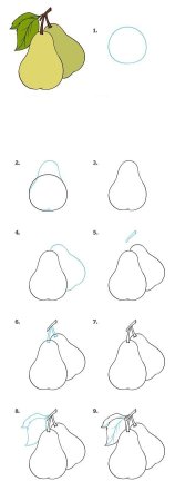 Груша гризайль