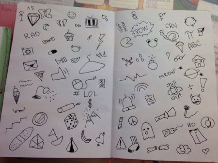 Рисование с черной ручкой легкие