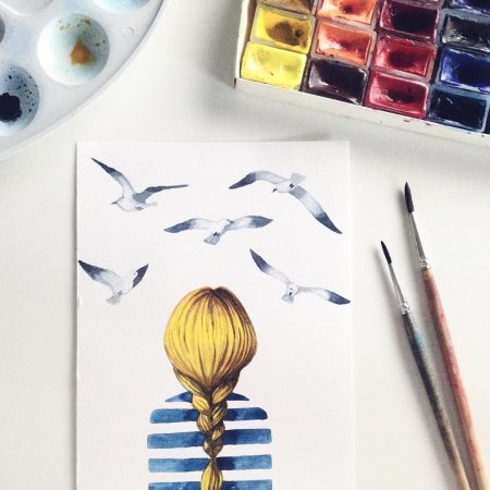 Скетчбук для рисования акварелью