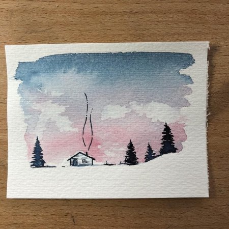 Эстетичные рисунки красками