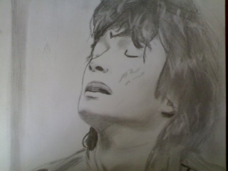 Виктор Цой срисовать