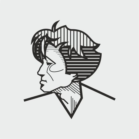 Рисунок Виктор Цой легко