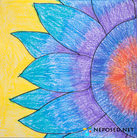 Рисунки восковыми мелками