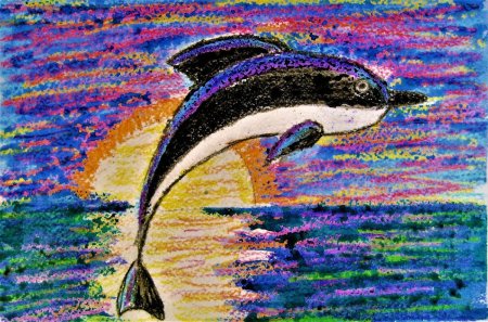 Рисование восковыми мелками