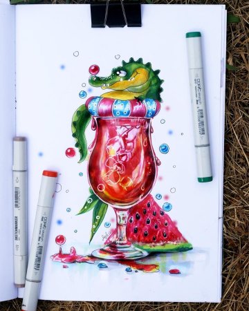 Акварельные маркеры для рисования