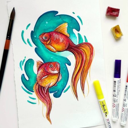 Акварельные маркеры для начинающих