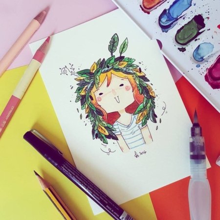 Аниме маркерами Копик